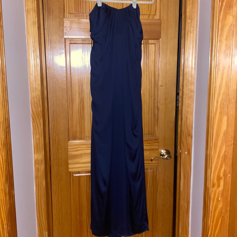 H&M strapless ruched maxi